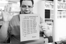 Load image into Gallery viewer, 10 Commandments of Being a Good Person Print by Melvin Roscoe