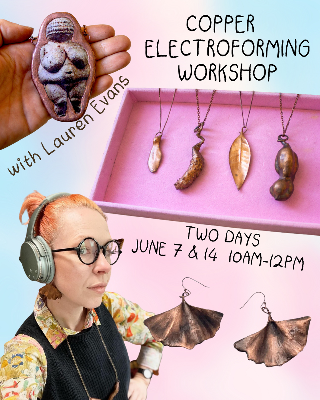 Copper Electroforming Workshop with Lauren Frances Evans