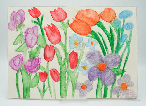 Asleep Amid the Flowers by Bridget
