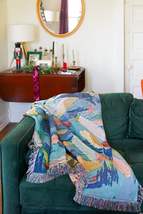 Cozy Blues Blanket by Byron