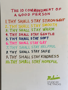 10 Commandments of a Good Person Print