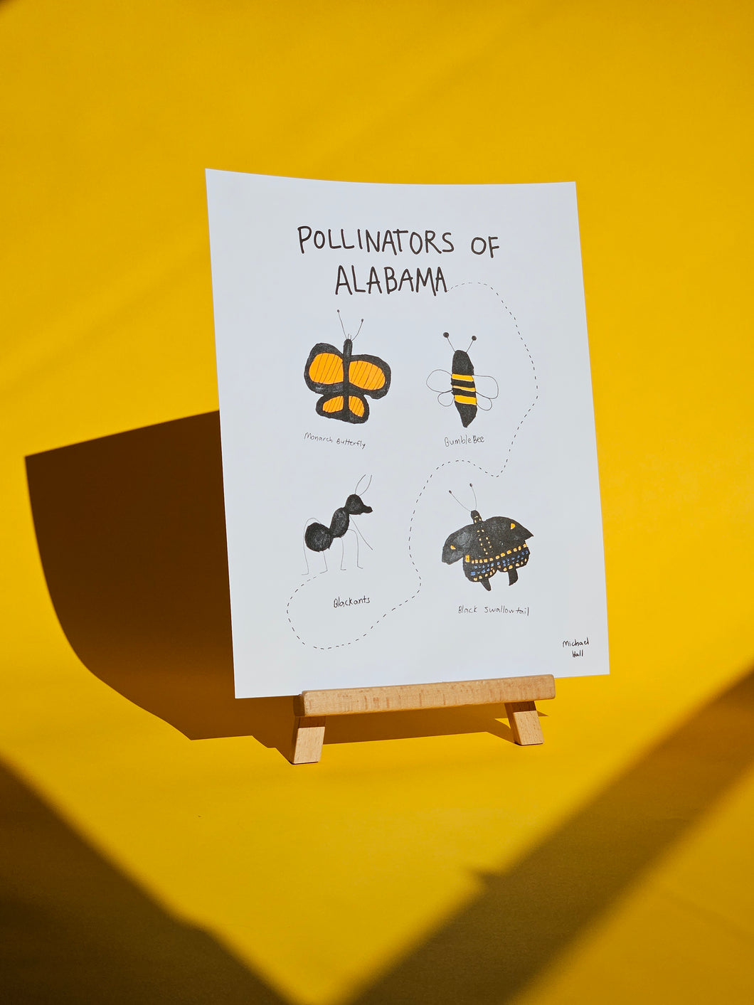 Alabama Pollinators Print by Michael Hall