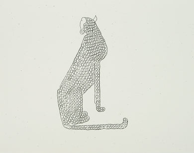 Cheetah Risograph Print by Courtenay