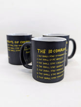 Load image into Gallery viewer, 10 Commandments of Coffee Mug by Melvin Roscoe