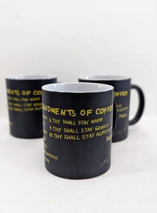 10 Commandments of Coffee Mug by Melvin Roscoe
