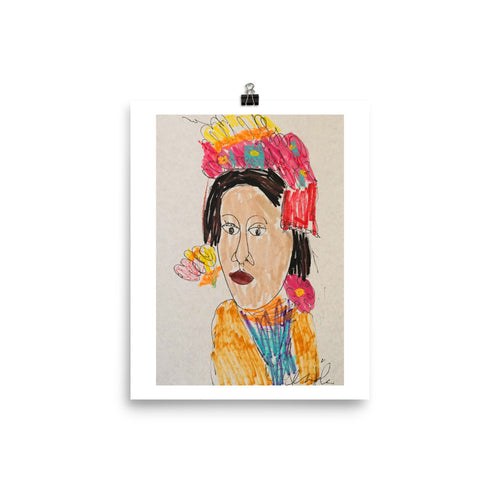 Print: Portrait by Linda Cooper